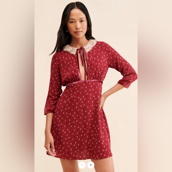 FREE PEOPLE Delfina Mini Dress Size medium - Picture 5 of 15